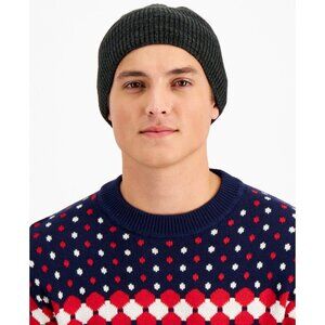 Club Room Space-Dyed Beanie - Black - NWT, One Size